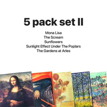 Extra Large [25 Pack] Classic Art Collection 2, Microfiber Cleaning Cloth - Ultra Premium Quality Microfiber Cloth(Best for Camera Lens, Glasses, Screens, and All Lens.) - color: Classic Art Collection 2, size: 25 Count(Pack of 5)