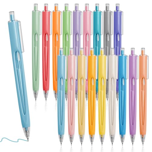 Aisibeiger 18 Pack Colorful Gel Ink Pens 0.7mm Fine Point Pen