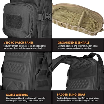 HAZARD 4 Plan-B(TM 17 Hazard go-bag thermo-cap sling Backpack - color: Black, size: Plan-B '17