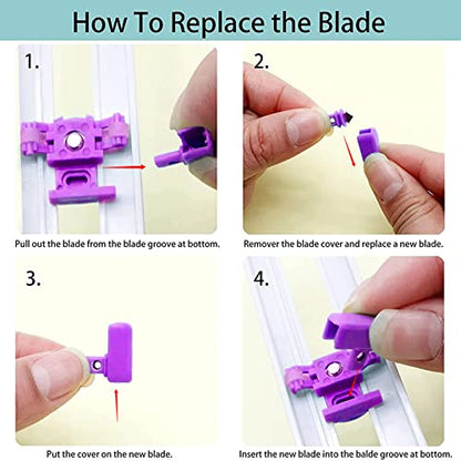 Circle Cutter, Circle Cutters for Paper Crafts, Cut Circle 4'' to 12.5'' - color: Purple