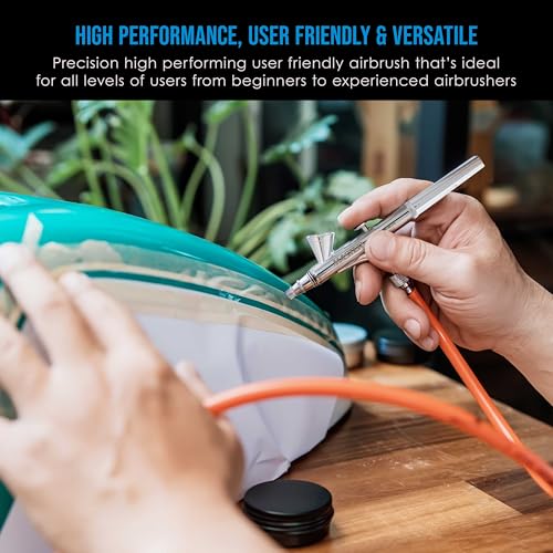 Master Airbrush G255 Dual-Action Gravity Feed Airbrush Gun Kit, 3 Nozzles - size: G255 3-Tip Fine & Multi-Purpose Set