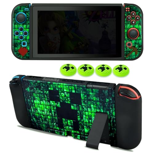 Protective Case for Nintendo Switch, Silicone Switch Case & Thumb Grips - size: For Switch 2017 6.2 Inch