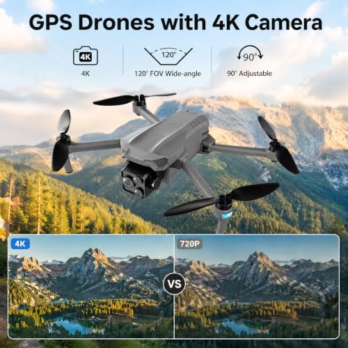 GPS Drones with Camera for Adults EIS 4K Video, 8K Photo, 60Mins Flight - color: MX02-2B