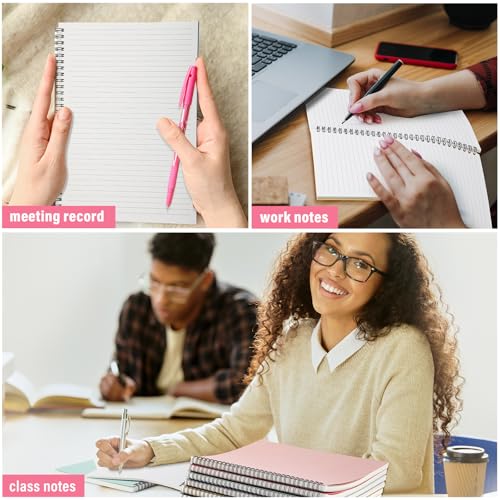 Fuutreo 6 Pack Spiral Notebook 10.5x7.45 Notebook,Playful,Bright - color: Playful
