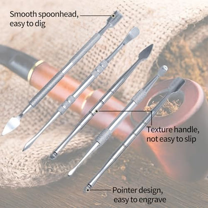 suiwotin 6PCS Wax Carving Tool, Stainless Steel, Silver - color: Silver - 6PCS/Set