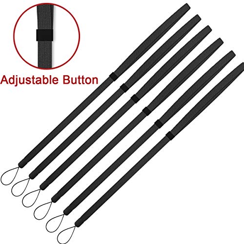 AMUU Lanyards Adjustable Black 6pcs for Walkie-Talkie,Cruise,Keys,Pen - color: 6 Pack Black Lanyard