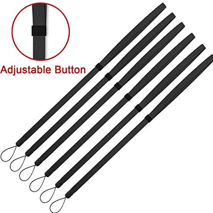 AMUU Lanyards Adjustable Black 6pcs for Walkie-Talkie,Cruise,Keys,Pen - color: 6 Pack Black Lanyard