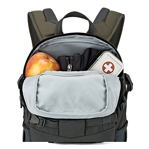 Lowepro LP37014-PWW, Flipside Trek BP 250 AW Backpack for Camera with ActiveZone Suspension System, Tablet Compartment, Grey/Dark Green - size: BP 250