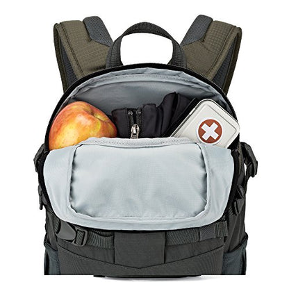 Lowepro LP37014-PWW, Flipside Trek BP 250 AW Backpack for Camera with ActiveZone Suspension System, Tablet Compartment, Grey/Dark Green - size: BP 250