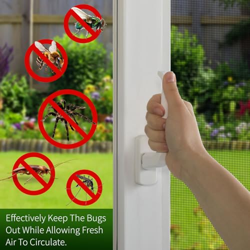 Window Screen Mesh 48" x 100', Window Screen Replacement Screens for Windows, Fiberglass Window Screens for House Windows, Door, Patio, Porch(Black) - size: 48 in x 100 ft