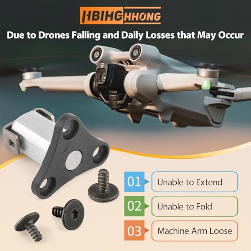 Front Arm Axis Replacement for DJI Mini 3 Front Arm Shaft Screws Front Arm Hinges for DJI Mini 3 Pro Drone Accessories Parts with Repair Tools（3Pcs Screws）