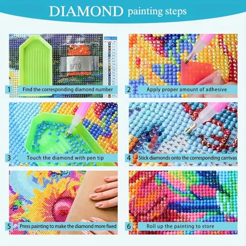 5D Diamond Painting Kits for Adults Beginner, Book Diamond Art Kits - color: KM818-1