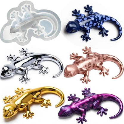Lizard Resin Molds, Animal Silicone Molds for Epoxy Resin Casting - color: Gecko Resin Mold