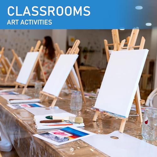 Falling in Art 16 Inch Tabletop Display Wood Easel Stand,4 Pack - style: 16"- 4p