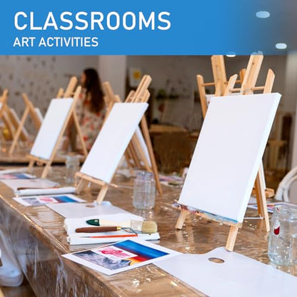 Falling in Art 16 Inch Tabletop Display Wood Easel Stand,4 Pack - style: 16"- 4p
