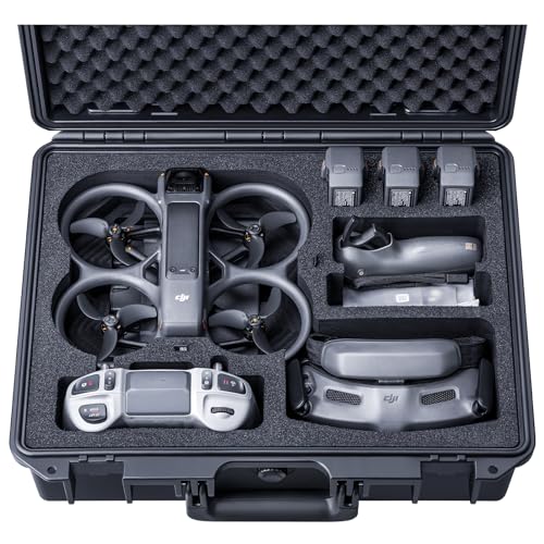 Lykus Titan AT200 Hard Case for DJI Avata 2,Goggles 3(NOT N3),FPV/Motion RC - color: Black AT200