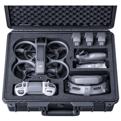 Lykus Titan AT200 Hard Case for DJI Avata 2,Goggles 3(NOT N3),FPV/Motion RC - color: Black AT200