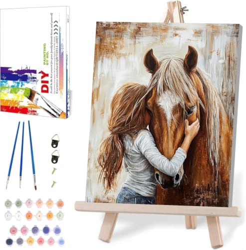 WUDWL Paint by Numbers Kit for Adults Beginner, with Framed - color: YH04247
