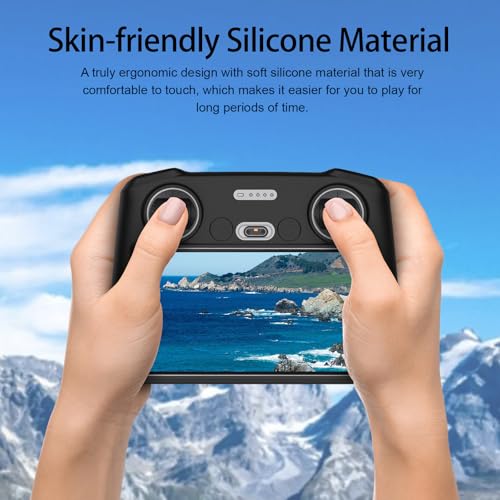 RC Protective Silicone Cover for DJI RC Drone Remote Controller, Anti-Glare Screen Shade & Shockproof Case Controller Accessories,Compatible with DJI Mavic 3/DJI Mavic 3 Cine/DJI Mini 3 Pro - color: Black, style: RC Remote Controller
