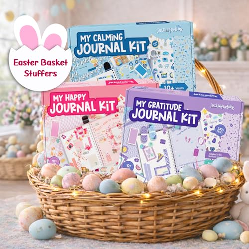 Jackinthebox Calming Journal Kit for Girls, DIY Crafts, Scrapbook Toys Set - color: Blue