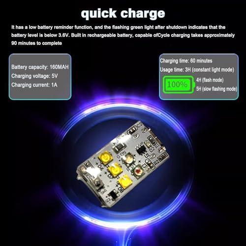 Drone Strobe Lights for DJI Mini3 Pro/Mini4 Pro/Mini2/Air 2/Air 3S/Mavic 2/Mavic 3/Avata/Neo/Flip, Anti Collision Light for FAA Drone Night Flying,for RC Quadcopters Drone Accessories (1pcs)