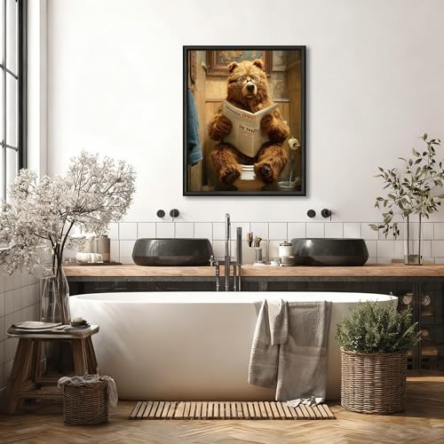 Reivworl Bear Paint by Numbers Kit for Adults Beginner 16×20 inch - color: 12-bear