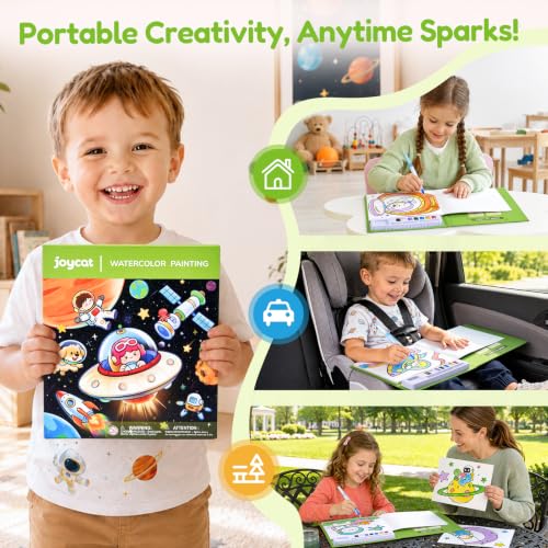 JoyCat Paint with Water Coloring Books for Toddlers (Space) - style: Space