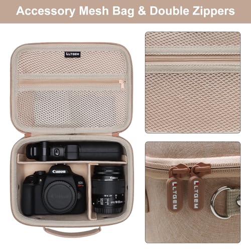 Small Camera Case Bag for Canon EOS Rebel T7/R50//R100 DSLR Camera Beige - color: Beige, size: Small