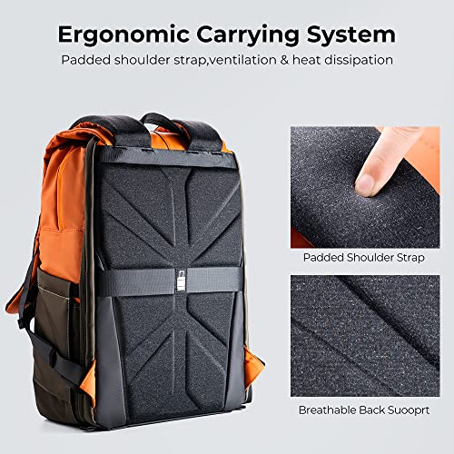 K&F CONCEPT Camera Backpack, 20L Camera Bags for Photographers - color: 04-orange