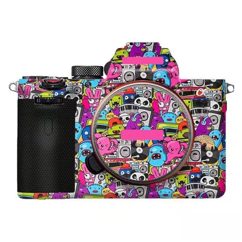 Anti-Scratch Camera Skin Wrap Sticker Coat Vinly Protective Film Body Protector Decals Cover for Sony A7II A7RII A7SII A7M2(Graffiti Pink) - color: Graffiti Pink