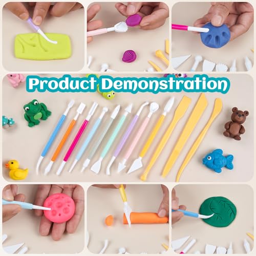 Amrules 25 Pcs Polymer Clay Sculpting Tools Kit for Adults - color: Circlecutter-25Pcs