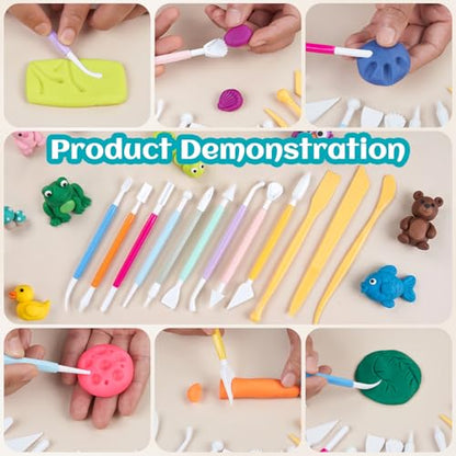 Amrules 25 Pcs Polymer Clay Sculpting Tools Kit for Adults - color: Circlecutter-25Pcs