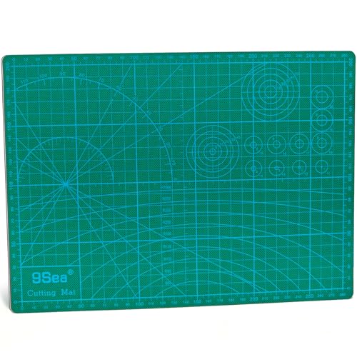 A4 Self Healing Cutting Mat, 12 x 8 in, Green - size: 11.8"L x 8.7"W