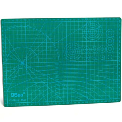 A4 Self Healing Cutting Mat, 12 x 8 in, Green - size: 11.8"L x 8.7"W