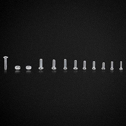 600pcs Small Screws Nuts Assortment Kit Stainless Steel Hardware 12 Size M1 M1.2 M1.4 M1.6, Nut