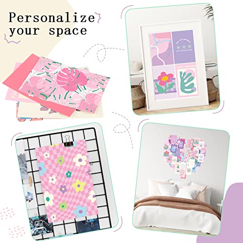 Teling 60 Pcs Wall Collage Kit, Danish Pastel Poster Wall Decor, Pink - color: Pink