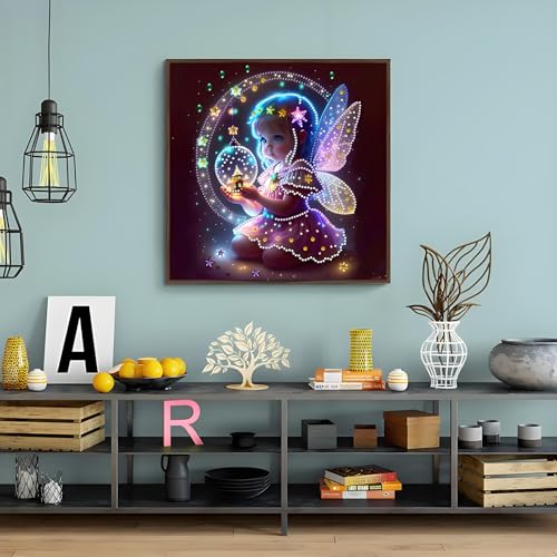 Shouruihua Diamond Painting Kits for Adults, Cute Angel Diamond Art Kits - color: Cute Angel
