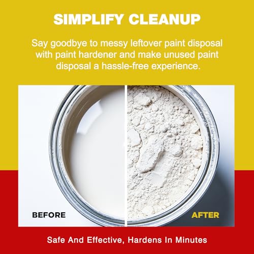 6 Pack Paint Hardener for Disposal - Fast Acting Solidifier for Disposal - style: 6 Pack Paint Hardener
