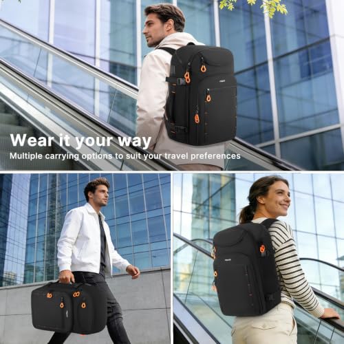 MOSISO 40L Travel Backpack, 17.3 Inch Carry On Laptop Backpack Luggage Bag
