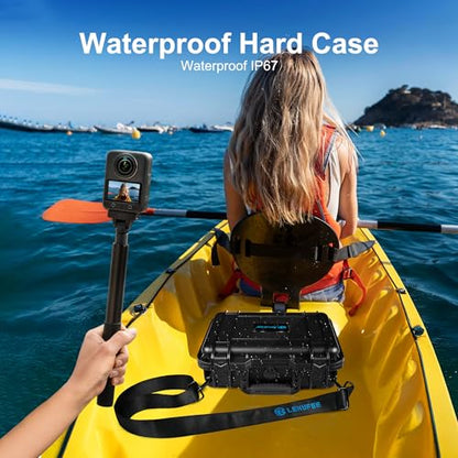 Lekufee Travel Waterproof Hard Case for DJI Osmo 360