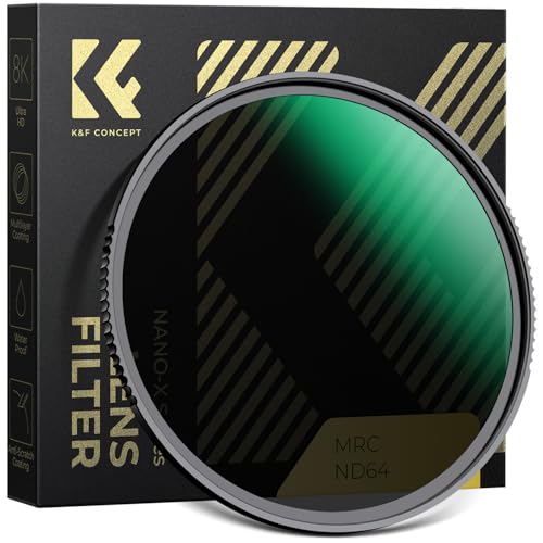K&F CONCEPT 72mm ND64 ND Lens Filter (6-Stop Fixed Neutral Density Filter) - size: 72mm
