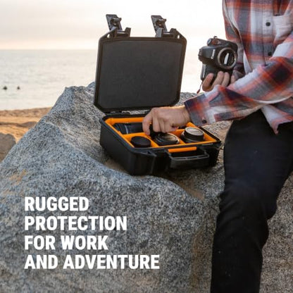 Pelican Vault V100 Hard Case (Camera, Pistol, Gear, Equipment) - color: Tan, style: With Foam