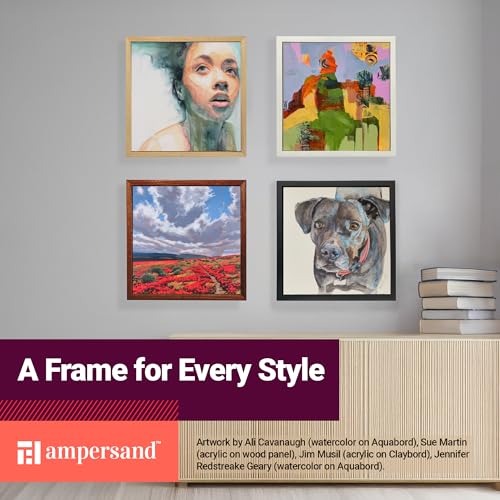 Ampersand Floaterframe | 6x6 | 7/8" Depth | Bold | Maple | Solid Wood - color: Maple Bold, size: 6"x6"