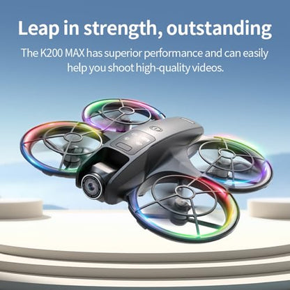 K200 Big Brushless Motor Drone, Screen Controlle, Two-batteries. - color: 2 batteries - Gray