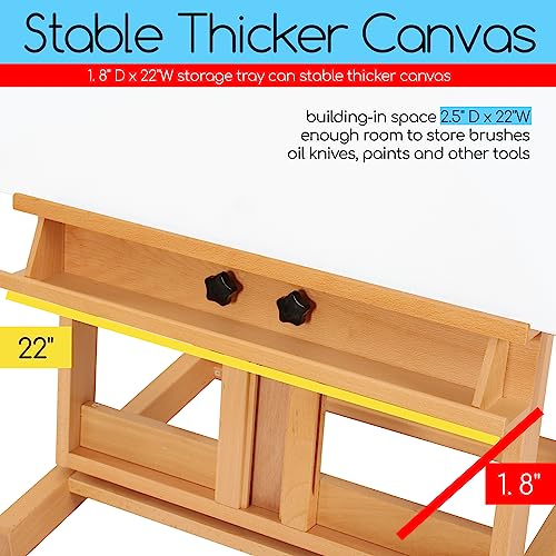 MEEDEN Large H Frame Easel: Holds Canvases Up to 78" Painting Easel