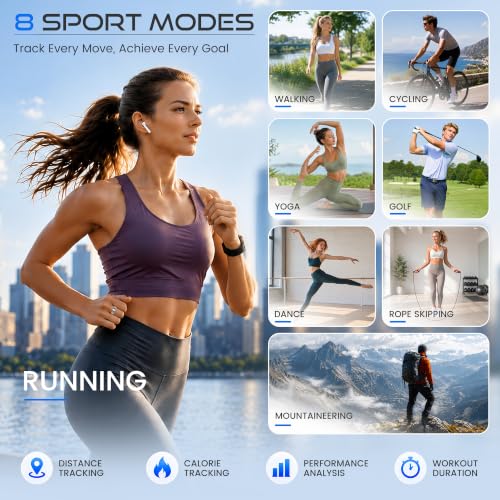 Smart Ring for Women & Men, Sleep and Stress Fitness Tracker (Silver 7) - color: Silver, size: 7