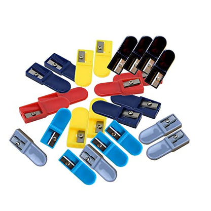 24 Pack 2.0 Lead Pointer Pencil Sharpener Mini 2mm Leads Sharpener, Portable Handheld Sharpener for 2.0mm Pencil Lead Refills Random Colors
