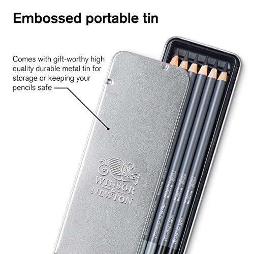 Winsor & Newton Studio Collection, 6 Count, Charcoal Pencils - style: 6 Charcoal Pencils