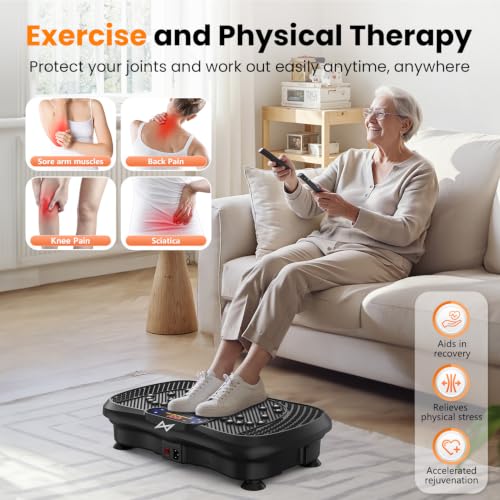 AXV Vibration Plate Exercise Machine Fitness Platform Body Vibrating Board - color: BT.PRO.DEEP