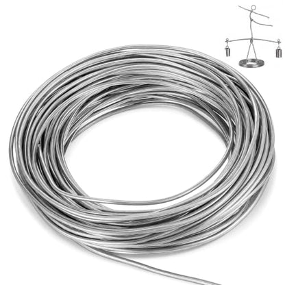 165FT 3mm 9 Gauge Aluminum Craft Wire